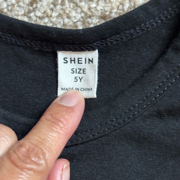 SHEIN Girls Halloween Bundle Flare Spaghetti Strap Jumpsuit Graphic Tee Sz 5 - Picture 3 of 6